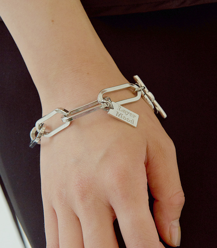 one chain bracelet_silver