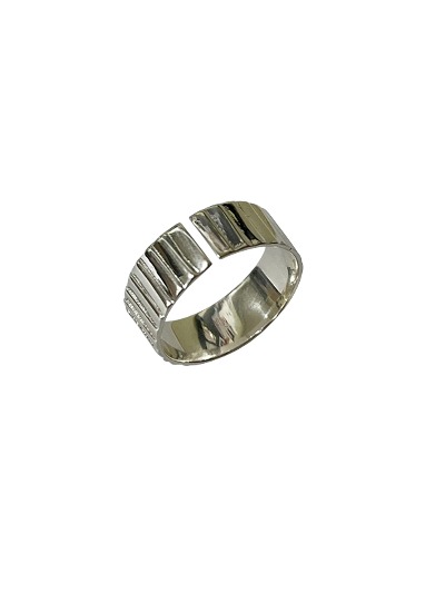 [Ring] Flat line Ring-925silver