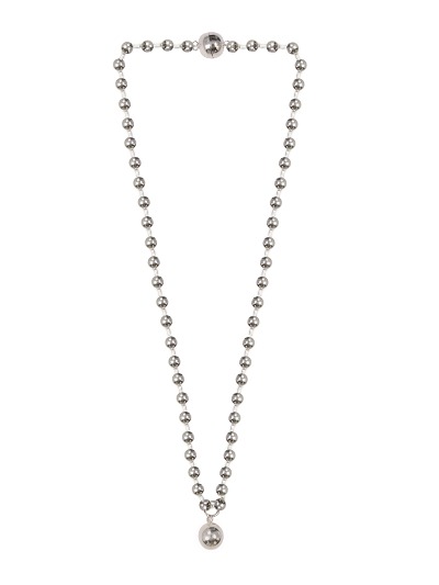 24 Two ball daily Necklace-silver925