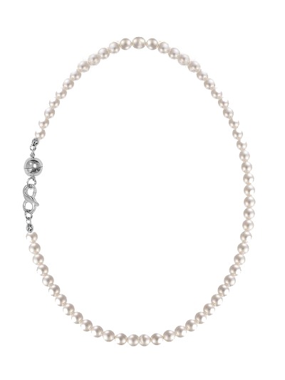 24 New ball pearl Necklace-silver925
