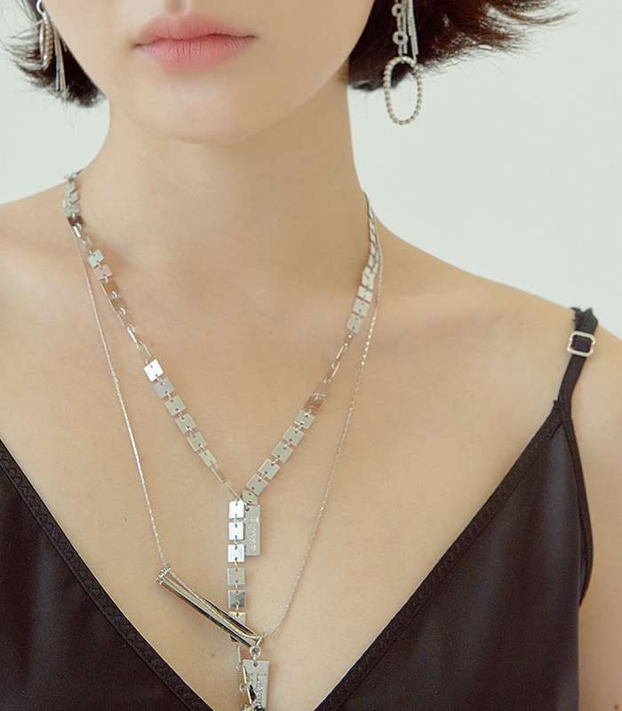 bar necklace_silver