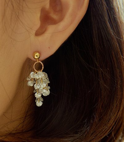 grapes crystal earring-crystal