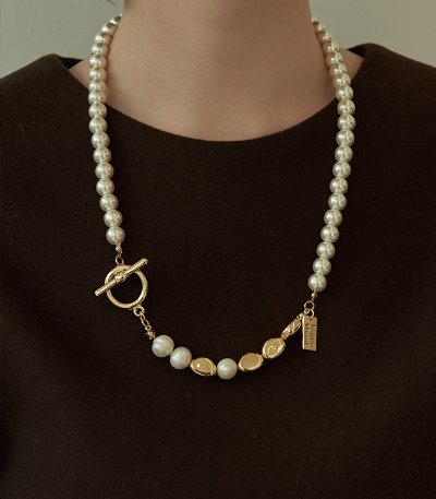 long drop pearl necklace-pearl