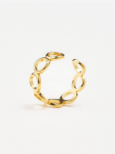 [Silver925] Circle ring R-Gold