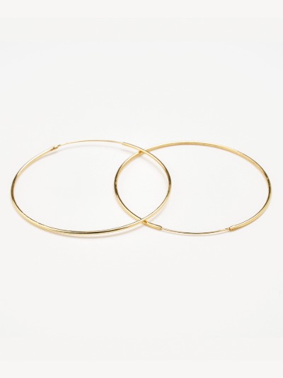 [Silver925] Thin big ring E-Gold