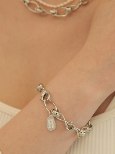 [2022] Tie ring chain BR-silver