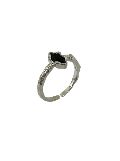 [Ring] Black stone Ring-925silver