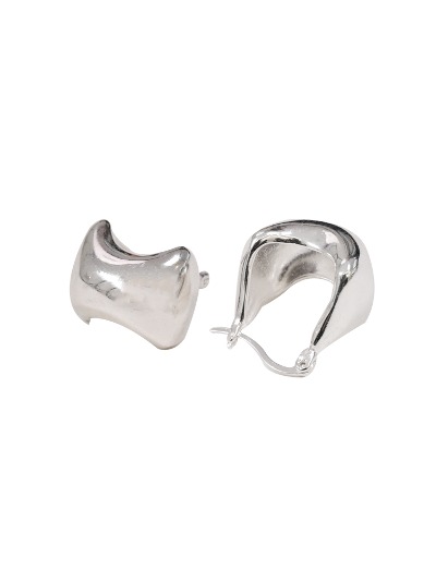 24 Bold pebble Earring -silver925